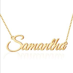 Samantha 18k Plated Name Necklace 16”